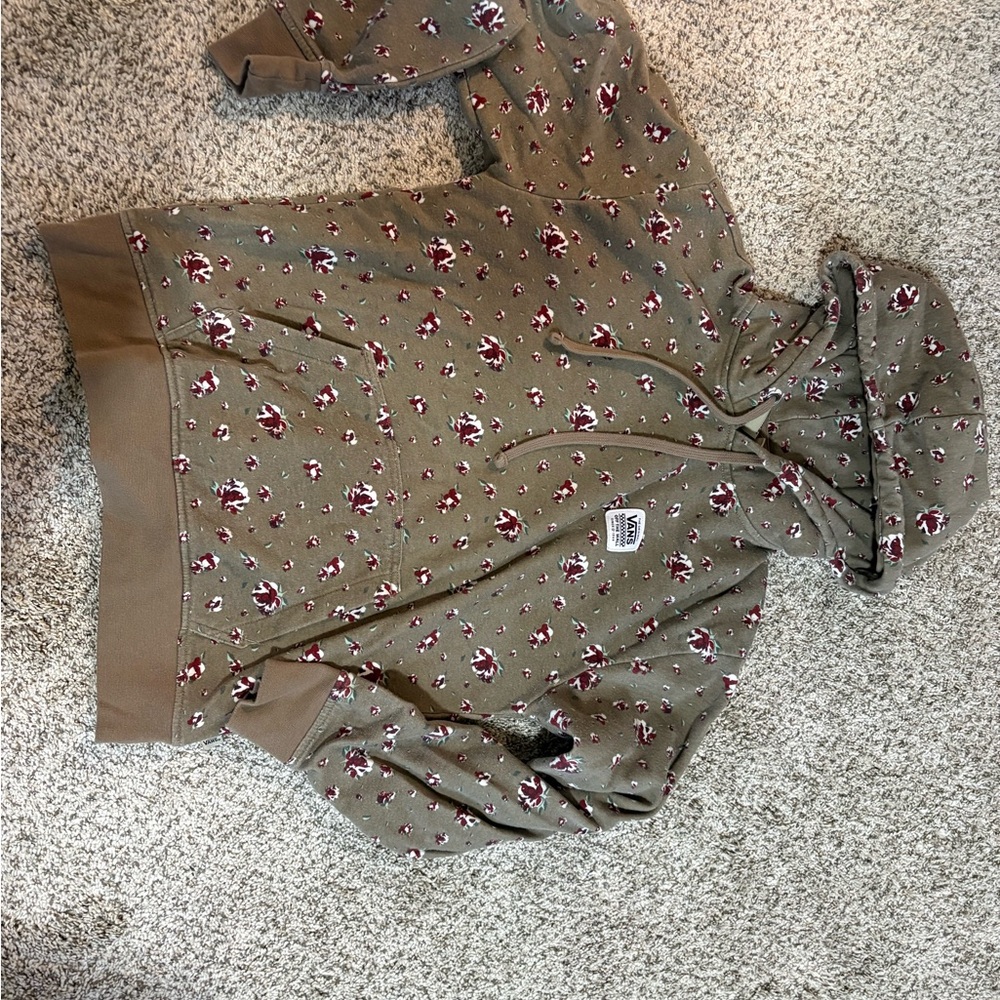 Vans Brown Floral Hoodie